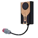 [RD-NORA-22-C3-S] Carregador portátil para veículos elétricos Potência 22kW / 32A / Trifásico Conetor tipo 2 Protecção IP55, IK10 Monitorização a partir da APP Cor de madeira