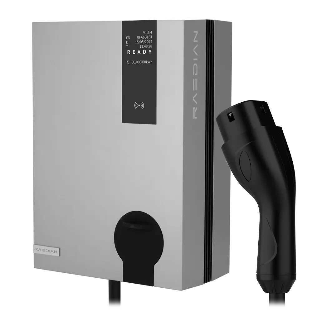 Carregador para veículos elétricos, Potência 7,4 kW / 32A Monofásico - RD-NEO-7-C5-SILVER