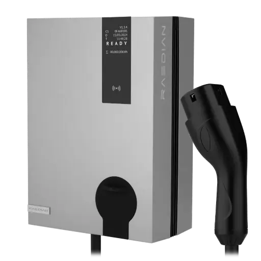 [RD-NEO-7-C5-SILVER] Carregador para veículos elétricos, Potência 7,4 kW / 32A Monofásico - RD-NEO-7-C5-SILVER